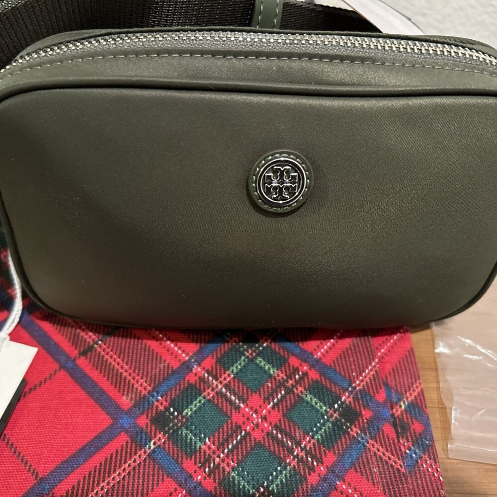NWT Tory Burch Virginia Belt Bag Crossbody Olive Green New